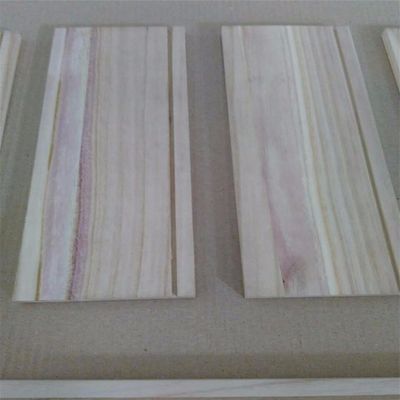 パロウニア木の切片 FSC100%認証の引き出しサイドボードのために自然で白く